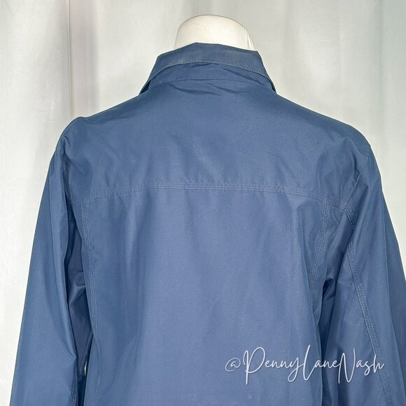 Nordic Outdoor Snap Front Rain Jacket Size M Navy - Picture 14 of 14